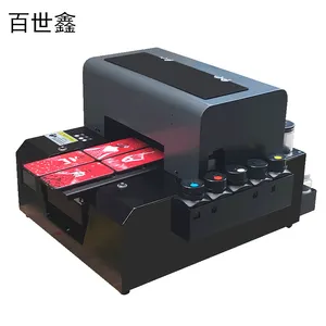 Baishixin Surprise Prijs A4 Uv Printer 6 Kleuren Voeding A4 Uv Flatbed Printer Uv Printer A4