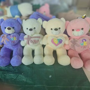 ตุ๊กตาหมียัดไส้พวงกุญแจตุ๊กตาน่ารักขนาดใหญ่สำหรับเด็กผู้หญิงผ้ากำมะหยี่ผ้าฝ้าย PP ปัก - Product Image 5
