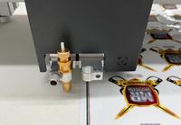 70*90cm cabezal de corte doble servo motor vacío máquina de corte de cama plana