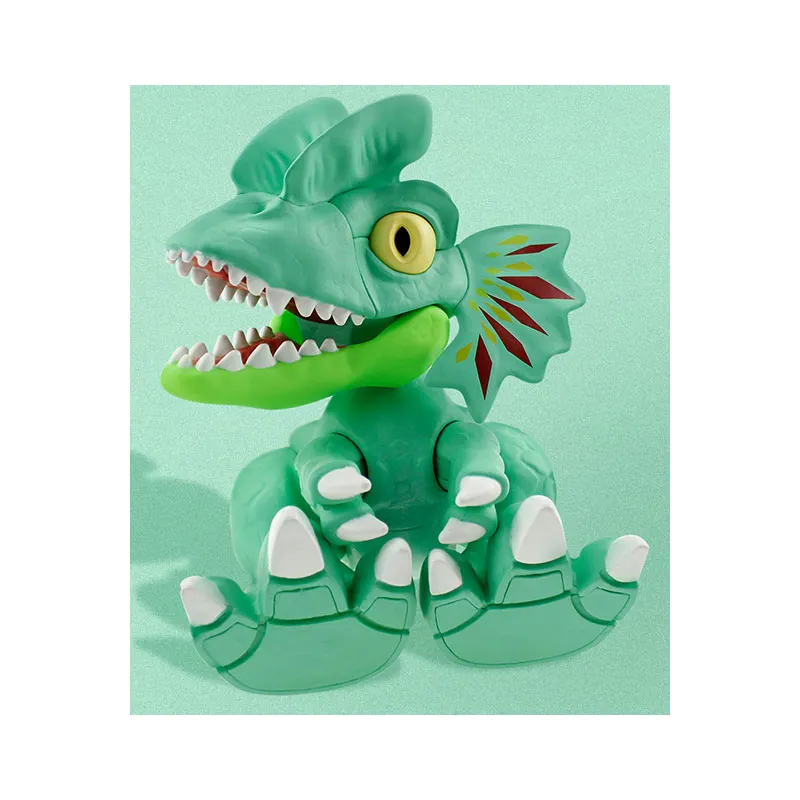 Creative educational plastic dinosaur toys with double crowned dragon for children playing