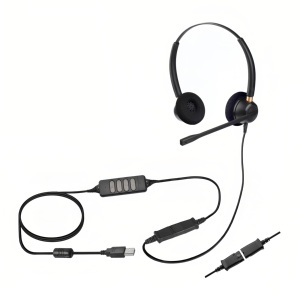 Auriculares USB para Centro de Llamadas con Micrófono con Cancelación de Ruido para PC, Conferencias <span class=keywords><strong>Web</strong></span>, Oficina, Centro de Llamadas - Product Image 2