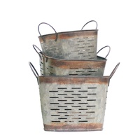 Vente directe 1.2 gallons décor de plateau de ferme 3 de jardin de conception en détresse pour un usage domestique