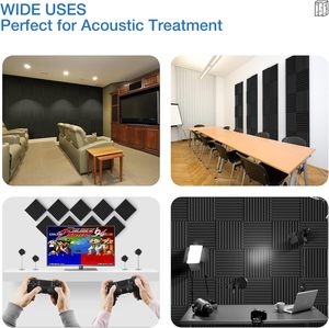 Estudio <span class=keywords><strong>de</strong></span> grabación <span class=keywords><strong>de</strong></span> alta calidad, aislamiento <span class=keywords><strong>de</strong></span> sonido en la habitación, Panel <span class=keywords><strong>de</strong></span> pared acústico, <span class=keywords><strong>espuma</strong></span> acústica - Product Image 4