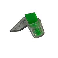 Sceau de sécurité en acier et plastique à verrouillage rotatif YDMS007, 6 mm, taille personnalisable pour compteurs d'électricité, d'eau, de gaz, d'huile et de minerai