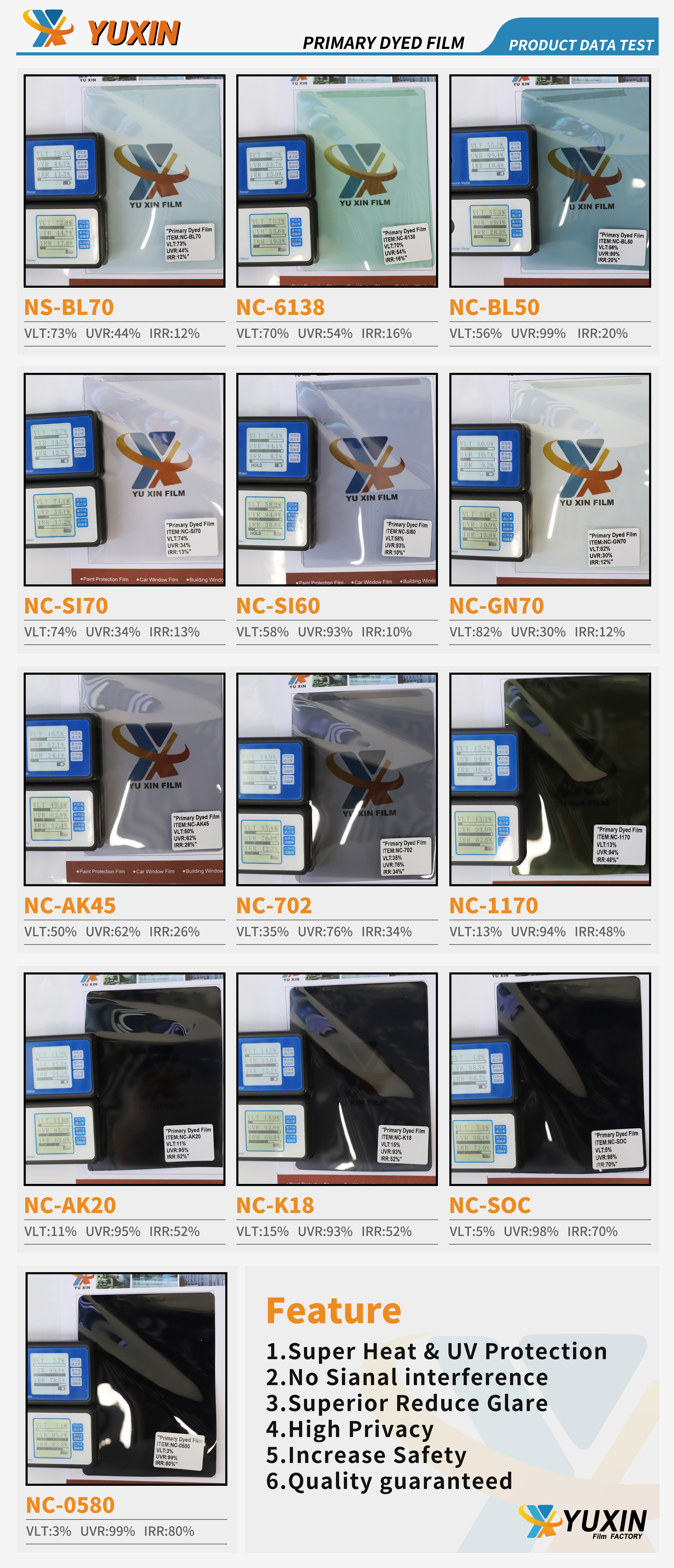 Película teñida primaria