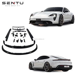 Nouveau kit carrosserie en fibre de carbone pour Turbo 4S, style TCT amélioré, comprenant lèvre avant, diffuseur, spoiler et jupes latérales - Product Image 1
