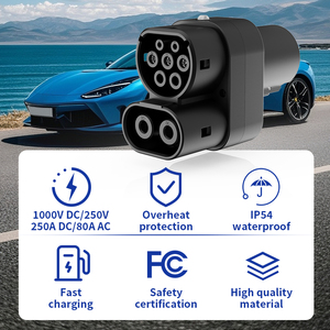 Adaptateur OLINK 80A 250A AC DC Nacs vers Ccs2, chargeur rapide avec station <span class=keywords><strong>Tesla</strong></span> pour la recharge rapide des véhicules électriques Ccs2 - Product Image 4