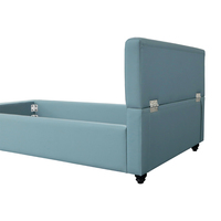 Cama doble tapizada de masaje con cabecero, cama inteligente, tamaño King, superventas