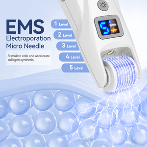 Xách Tay Mts điều trị thiết bị sinh học con lăn G5 mirconeedling bút với rung massage và liệu pháp ánh sáng làm săn chắc da chăm sóc da - Product Image 4