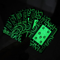 Cartes de poker fluorescentes personnalisées imprimées, 54 cartes certifiées CE, 63x88mm, finition lisse, jeu de cartes pour adultes, jeu de société pour couples