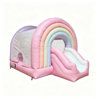 Structure gonflable arc-en-ciel pour fête d'enfants