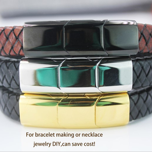 BMZ ใหม่12*6มม. 3ภาพสร้อยข้อมือสแตนเลสตะขอเครื่องประดับการค้นหาและส่วนประกอบ - Product Image 2