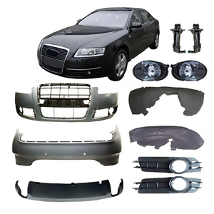 Kit carrosserie <span class=keywords><strong>Audi</strong></span> C6 avec pare-chocs avant et arrière, grilles de feux antibrouillard et spoilers, options de sortie simple/double, pièces de carrosserie de qualité supérieure - Product Image 1