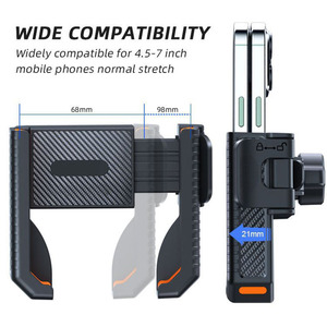 Support de téléphone portable à verrouillage rapide support de tableau de bord pour vélo moto bébé <span class=keywords><strong>poussette</strong></span> tapis roulant - Product Image 4