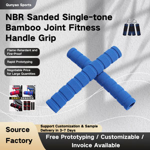 Manopole per Manubrio in Schiuma NBR Antiscivolo Monocolore con Giuntura in Bambù, Accessori per Ciclismo in Gomma Espansa, Vendita all'Ingrosso dal Produttore - Product Image 2