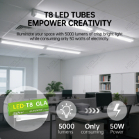 Nouvelle Offre Spéciale : Tube LED T8 PC 50W 5000LM 165-265V 1,2M, Installation Facile, IRC 80+, Température de Couleur 3000-6500K, Garantie 2 Ans