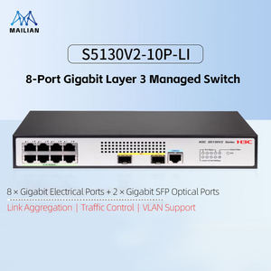 สวิตช์อัจฉริยะระดับองค์กร H3C S5130V2-LI ซีรีส์ รองรับกิกะบิต 10/12/20 พอร์ต 10G SFP+ PoE+ QoS SNMP - Product Image 2