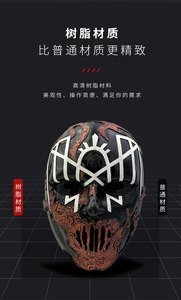 Masques de Guitariste de Groupe Rock en Résine pour Cosplay et Accessoires de Fête - Modèle <span class=keywords><strong>MJ23</strong></span> pour l'Approvisionnement Transfrontalier - Product Image 6