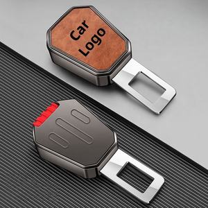 Cinturón de Seguridad Universal para Automóvil al por Mayor OEM, Cinturón de Seguridad para Asiento de Automóvil con Logotipo Personalizado, Diseño de Cuero Metálico, Extensor de Cinturón de Seguridad con Hebilla - Product Image 2