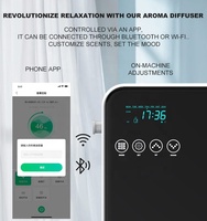 Diffuseur d'arômes électrique sans eau à double atomisation 240 ml pour montage mural via application 5W 2,1 ml/h 10000 heures Pompe 30 dB Faible bruit