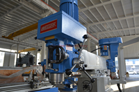 Machine de fraisage à alimentation automatique Wellon ZX6350ZA avec tête de fraisage électrique optionnelle, machine de perçage et de fraisage verticale et horizontale