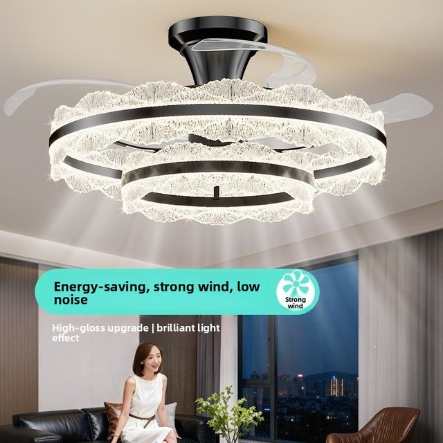 Phufan CE Certified Light Luxury DC 24V 42 Inch Quiet Motor App WiFi Control Ceiling Fan with Light for Hotel Projects