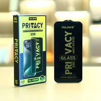 Protection d'écran en verre trempé anti-espionnage, anti-statique, 2.5D, dureté 9H, ultra-fin 0.33mm pour 13-15 Pro Max