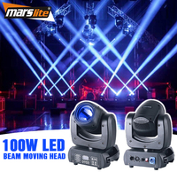 Marslite Lyre à tête mobile 100W à faisceau LED pour DJ, discothèques et scènes
