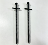 Estacas de tienda de campaña de acero al carbono galvanizado de 8/10 pulgadas con rosca y cabeza hexagonal para toldos, cobertizos, cocheras y columpios
