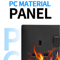 Interrupteurs muraux et prises électriques d'usine britannique 13A universelles multi-USB Type-C, prises murales électriques d'usine pour l'Afrique du Sud