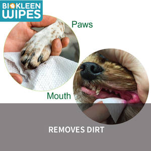 Biokleen-toallitas biodegradables de bambú para limpieza de perros, toallitas húmedas y desodorizantes para mascotas, 100%, 70 unidades - Product Image 5