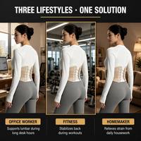 Ceinture lombaire professionnelle à lacets avec maille respirante 3D et anneau en D métallique pour réduire la fatigue du dos