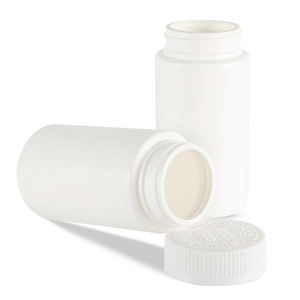 Récipient en HDPE résistant aux enfants 150-200ml de forme ronde mat opaque couleurs de corps et de capuchon personnalisées disponibles - Product Image 3