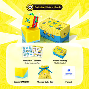 Cubo Magnético GAN356 ME Edición Minions 3x3 <span class=keywords><strong>Maglev</strong></span>, Cubo de Velocidad Profesional para Competencia, Juguete Antiestrés - Product Image 4