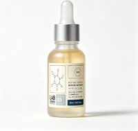 Autocollants pour soins de la peau en marque privée, étiquettes personnalisées imperméables en PET pour petits flacons, emballage d'échantillons cosmétiques, impression OEM