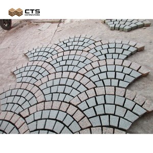 Nhà Máy Trực Tiếp Tùy Chỉnh G603 Granito Đánh Bóng Đá Cube Lát Gạch Ngoài Trời Hình Dạng Quạt Chất Lượng Cao Vật Liệu Trực Tiếp Từ Trung Quốc - Product Image 4