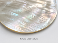 Disque plat rond carré de 2 mm en nacre naturelle blanche, pierre semi-précieuse, pour la fabrication de bagues, boucles d'oreilles, colliers et artisanat DIY