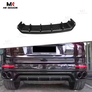 Sợi Carbon TKT Phong Cách Phía Sau Bumper Lip Spoiler Phía Sau Khuếch Tán Cho Porsche Cayenne Gts 958 2015-2017 Chất Lượng Cao Xe Phong Cách - Product Image 1