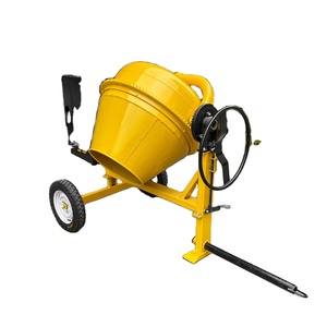 เครื่องผสมคอนกรีตแบบพกพา 2 ล้อ พร้อมมอเตอร์ 3 กิโลวัตต์ และระบบปล่อยคอนกรีตแบบแมนนวล - Product Image 1