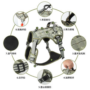 Nuovo stile gilet tattico per cani di grossa taglia all'aperto resistente all'acqua cane imbracatura tattica EscapeProof per cani di taglia media e grande - Product Image 4