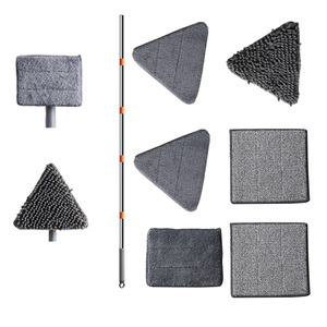 Nouvel ensemble de balais serpillères plats modernes de grande taille avec manche télescopique, nettoyeur professionnel pour sols, balai magique rotatif <span class=keywords><strong>à</strong></span> 360° pliable - Product Image 3
