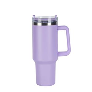 Gobelet isotherme de voyage pour voiture H1.0 avec poignée, 40 oz, couvercle, paille, antidérapant, OEM ODM, logo personnalisé - Product Image 1