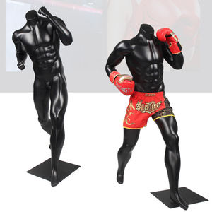 Mannequins de <span class=keywords><strong>boxe</strong></span> de sport musculaire masculin noir mat sans tête à vendre - Product Image 4
