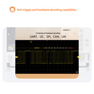 Oscilloscope OWON ADS900A double/quatre canaux, bande passante 125-250 MHz, fréquence d'échantillonnage 2 G, 12 bits HD - Product Image 5