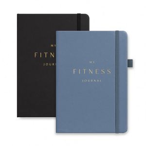 Nouveau design, couverture en cuir A5 personnalisée, reliure spirale écologique, logo imprimé en feuille d'or, agenda professionnel et de fitness, 100 feuilles, poids [indiquer le poids]. - Product Image 1