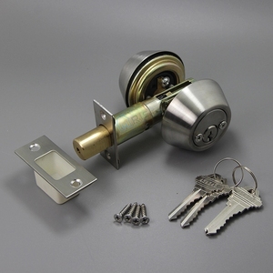 Commercial Single Deadlock <strong>Lock</strong> <strong>Knob</strong> ANSI Grade 2 Deadbolt Door <strong>Lock</strong> Polished Stainless Steel Key Operated - Product Image 5