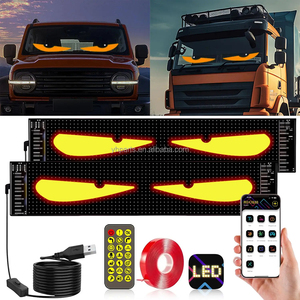 Pixel Panel Windshield LED Display Licht USB RGB Multi-Mode Dynamische Duiveloog Decoratie voor Truck Auto Interieur - Product Image 4