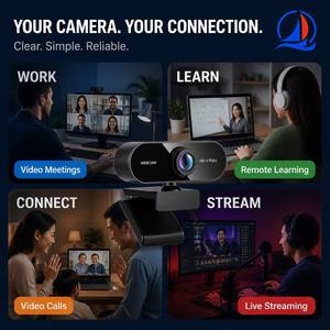 Cámara Web USB HD OEM de 5MP 1080P/2K/4K con Micrófono Integrado, Plug & Play para Reuniones y Transmisión en Vivo, Venta al Por Mayor - Product Image 5