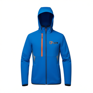 Veste Softshell Respirante Bleue Taille L à Capuche Unisexe pour Activités de Plein Air - Product Image 2