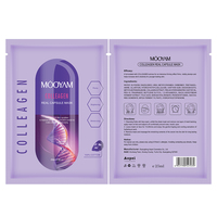 Masque facial en feuille de collagène en capsules, 6 types, marque privée, soin de la peau, blanchissant, hydratant, anti-âge, MOOYAM, 25 ml